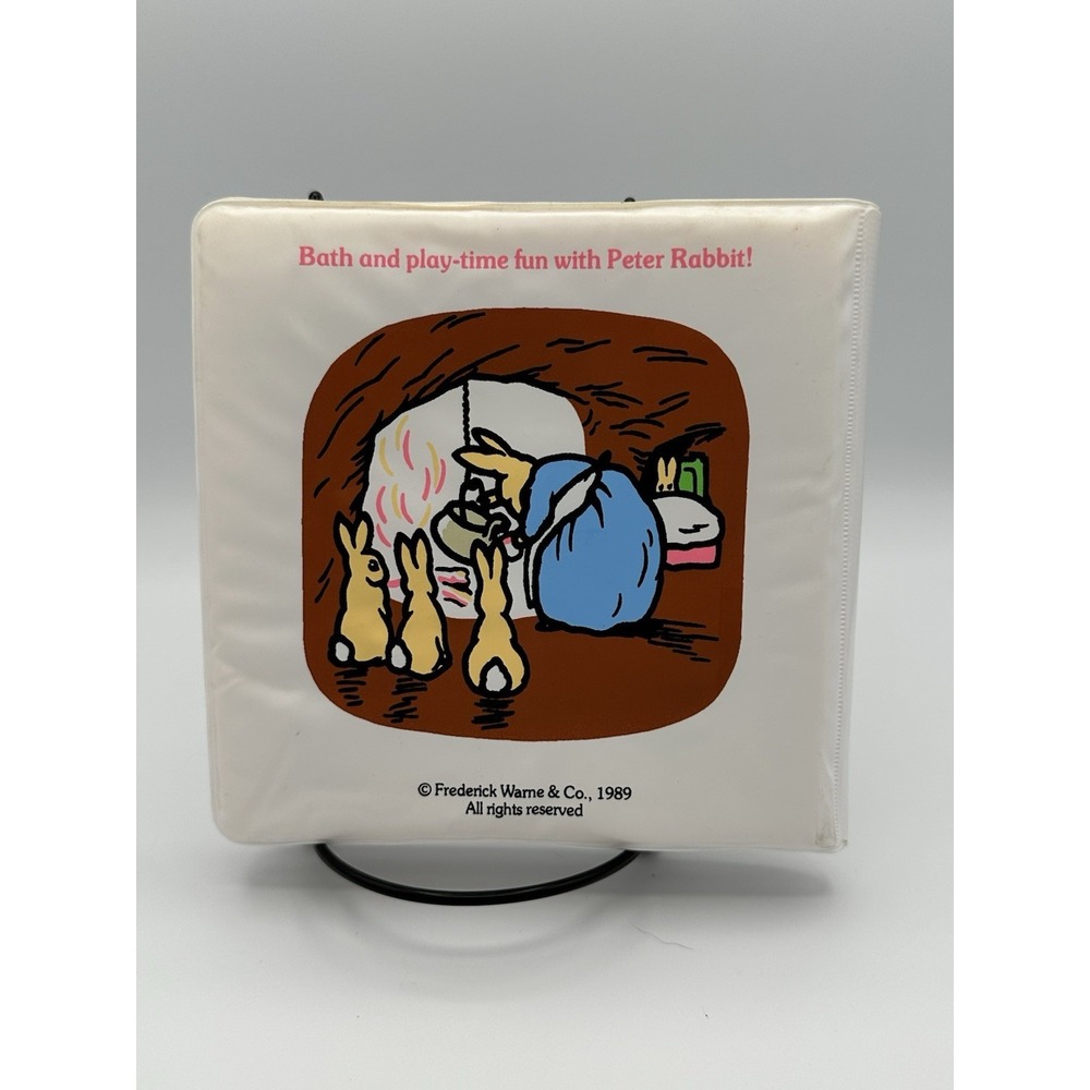 Peter Rabbit Beatrix Potter Bath Book Vintage 1989 Frederick Warne & Co. RARE - Picture 2 of 3